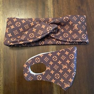 *Handmade *Mask and headband